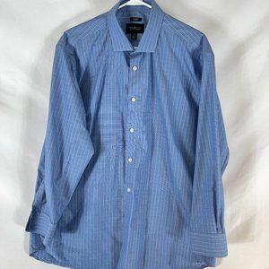 Kenneth Cole Mens Dress Shirt, Non-Iron Slim Fit Size 17.5 32/33